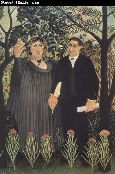 Henri Rousseau The Muse Inspiring the Poet